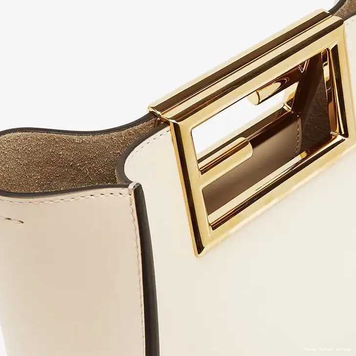 Affordable Way Fendi Small Calf Leather Bag In White 0701